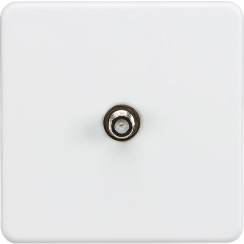 SAT TV outlet (Non-Isolated) - Matt white